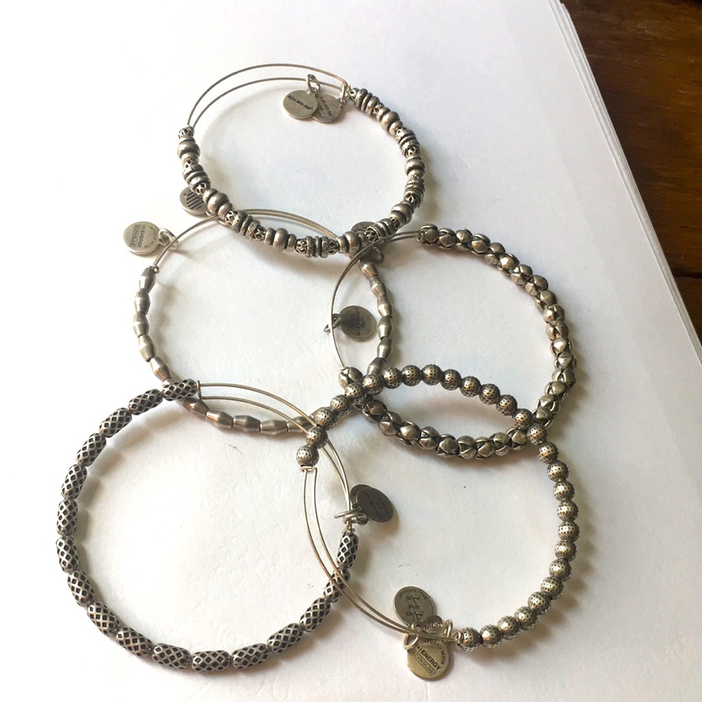 Alex and Ani beaded set of bracelets